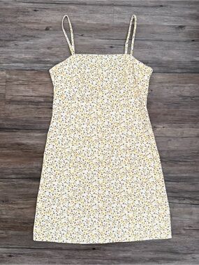 Wild Fable Yellow Floral Mini Dress XS